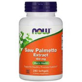 Now Foods Saw Palmetto 160 mg екстракт сереної, профілактика простатиту 240 капсул