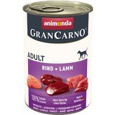 Вологий корм GranCarno Adult Beef + Lamb для собак з яловичиною та ягнятим 400 г (4017721827331)