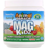 Nature's Plus, Animal Parade, Mag Kidz, Children's Magnesium, Natural Cherry Flavor, 0.37 lb (171 g) (NAP-29943)