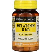 Mason Natural Melatonin 5 mg Мелатонін 60 таблеток