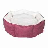 Лежак для собак Ferplast Cupcake круглий S 50 см 5 кг марсала-бежевий (VR03//3350)