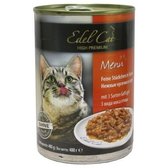 Вологий корм Edel Cat для котів три види м'яса птиці 400 g (4003024173046)