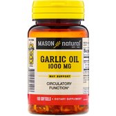 Mason Natural Garlic Oil 1000 mg Часникова олія 100 капсул