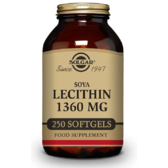 Solgar Lecithin, Unbleached, 1360 mg, 250 Softgels Лецитин