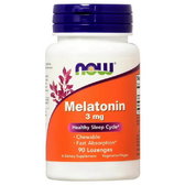 Now Foods Melatonin, 3 mg, 90 Lozenges (NOW-03258)