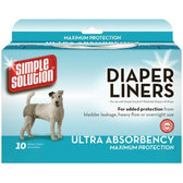 Гігієнічні прокладки Simple Solution Disposable Diaper Liners - Heavy Flow Ultra для собак 10 шт. (SS10607)