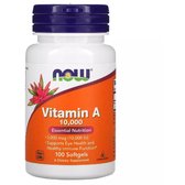 NOW Foods Vitamin A 10,000 IU 100 caps