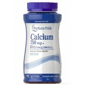 Puritan's Pride Calcium 750 mg + Vitamin D 1500 IU Кальцій і вітамін Д3 90 жувальних цукерок