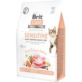 Сухий корм Brit Care Cat GF Sensitive HDigestion & Delicate Taste для вибагливих котів 2 кг (8595602540709)