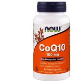 NOW Foods CoQ10 100 mg with Hawthorn Berry Veg Capsules 90 caps