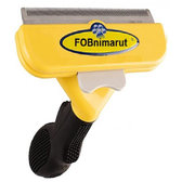 Щітка для вовни собак FOBnimarut Long Hair із кнопкою 100х8 мм жовтий (FOB1)