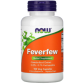 Now Foods Feverfew Золотоцвіт дівочий 100 вегетаріанських капсул