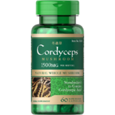 Puritans Pride Cordyceps Mushroom 750 mg Кордицепс 60 капсул