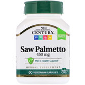 21st Century Saw Palmetto 450 mg 60 Vegetarian Capsules