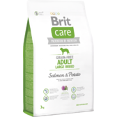 Сухий корм для собак вагою від 25 кг Brit Care GF Adult Large Breed Salmon & Potato 3 кг (8595602510191)