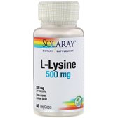 Solaray L-Lysine, 500 mg, 60 Veg Capsules (SOR04940)