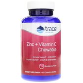 Trace Minerals Research Zinc + Vitamin C Chewables, Raspberry 60 Chewable Wafers (TMR-00497)