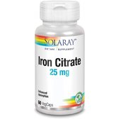 Solaray Iron citrate, 25 mg, 60 Vegetarian Capsules (SOR-46103)