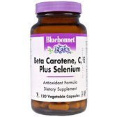 Bluebonnet Nutrition Beta Carotene, C, E Plus Selenium, 120 Vegetable Capsules (BLB0322)