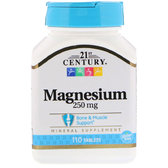 21st Century Magnesium, 250 mg, 110 Tablets