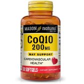 Mason Natural Co Q10 200 mg Коензим Q10 30 гелевих капсул