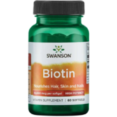 Swanson Biotin High Potency Біотин 10000 мкг 60 капсул