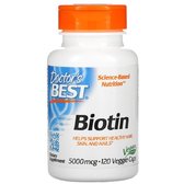 Doctor's Best Biotin 5000 mcg Біотин (B7) 120 вегетаріанських капсул