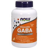 NOW Foods GABA Chewable Tablets 90 tabs Orange