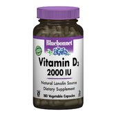 Bluebonnet Nutrition Vitamin D3 2000IU 180 caps