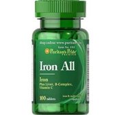 Puritan's Pride Iron All (Plus Liver, B-complex, Vitamin-C) 100tabl