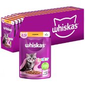 Упаковка вологого корму для кошенят Whiskas дом. птиця в желе 28х85 г (5900951302909)