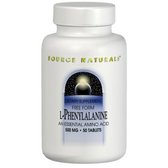 Source Naturals L-Phenylalanine, 500 mg, 100 Tab