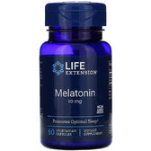 Life Extension Melatonin, 10 mg, 60 Vegetarian Capsulesb (LEX-33106)