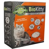 Наповнювач BioKitty Compact Size з білого бентоніту (0.6-2.2 мм) Activated Carbon 6 л (BK.C.6.1)