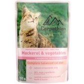 Вологий корм Carpathian Pet Food Макрель для котів з овочами в соусі 24х100 г (4820111141197-24)