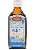 Carlson Labs Kid'sThe Very Finest Fish Oil 6.7 fl oz (200 ml) Natural Orange Flavor Риб'ячий жир для дітей, натуральний апельсиновий смак