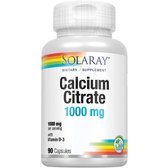 Solaray Calcium Citrate with Vitamin D-3 1000 mg, 90 Capsules (SOR-04583)