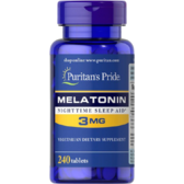 Puritan's Pride Melatonin 3 mg Мелатонін 240 таблеток