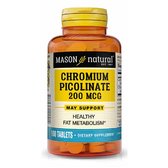 Mason Natural Chromium Picolinate 200 mcg Хром піколінат 100 таблеток