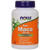 NOW Foods Maca 750 mg Raw Veg Capsules 90 caps