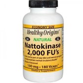 Healthy Origins Nattokinase 2000 FU's 100 mg Наттокіназа 180 капсул