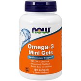 NOW Foods Omega-3 Mini Gels Softgels 180 caps Омега-3