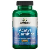 Swanson Acrtyl L-Carnitine, 500 mg, 100 Veggie Capsules (SWA-11649)