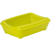 Туалет Moderna Arist-o-Tray Mini для кішок, з бортиком 42х31х13 см лимонний (C132329)