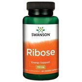 Swanson Ribose 750 mg Д-Рибоза 60 веганських капсул