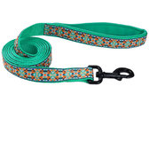 Повідець Coastal Ribbon Weave Leash для собак темно-бірюзовий з кісточками 1.6 смx1.8 м