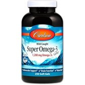 Carlson Labs Wild Caught Super Omega-3 Gems 1,200 mg 250 Soft Gels Супер Омега-3