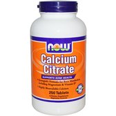 NOW Foods Calcium Citrate Tablets 250 tabs