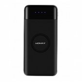 Зовнішній акумулятор Momax Power Bank 10000mAh Air Wireless External Black (IP80D)