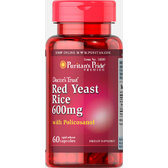 Puritan's Pride Red Yeast Rice & Policosanol Capsules 60 caps